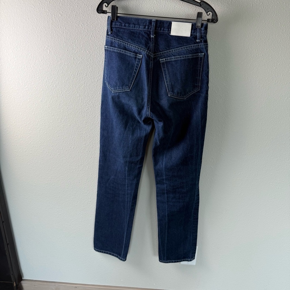 EB DENIM High Rise Straight Leg Jeans Midnight Casual Women’s Size 26 - Picture 9 of 13